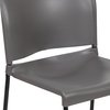 Flash Furniture Gray Plastic Stack Chair RUT-238A-GY-GG